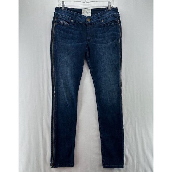 Daou Denim Co. Jeans Womens Sz 28 Low Rise Skinny Dark Washed Stretch Blue - Picture 1 of 15